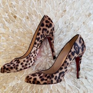 Christian Louboutin Pony Leopard Pumps Size 40